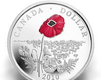 Royal Canadian Mint Launches Final 2010 Collector Coins 2010 Proof Poppy Silver Dollar