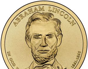 Abraham Lincoln Presidential Dollar Ceremony on November 19 2010 Abraham Lincoln Presidential Dollar