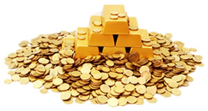 Gold Ingots and Coins