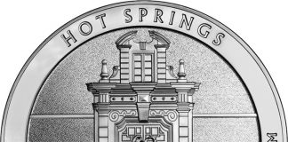 America the Beautiful Silver Coins and Quarters: Contrasting Design Images Hot Springs National Park Silver Bullion Coin