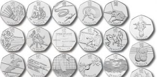 London 2012 Olympic 50p Coins Designed by Public Launch London 2012 Olympic 50p Coins