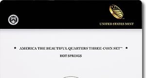 Hot Springs Quarter Three-Coin Set Released Hot Springs Quarter Three-Coin Set
