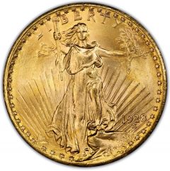 1928 $20 PCGS MS65+