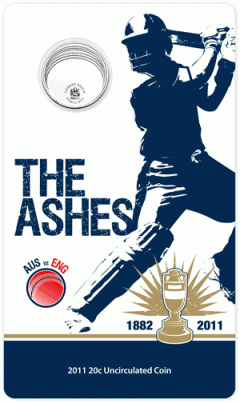 Ashes Cricket Series Coin Packaging