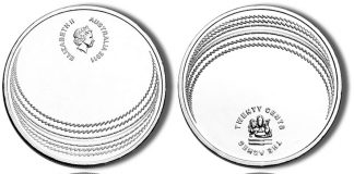 Royal Australian Mint Releases Ashes Cricket Series Coin Australian Ashes Cricket Series Coin