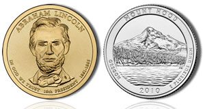 US Mint November 2010 Coin Production: Mt. Hood and Lincoln Mintages Appear Lincoln Dollar and Mount Hood Quarter