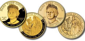 Mary Todd Lincoln First Spouse Gold Coins Issued Mary Todd Lincoln First Spouse Gold Coins