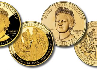 Mary Todd Lincoln First Spouse Gold Coins Issued Mary Todd Lincoln First Spouse Gold Coins