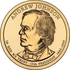 Andrew Johnson Presidential $1 Coin Uncirculated