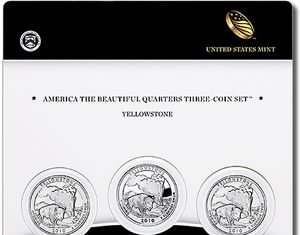 Yellowstone Quarter Three-Coin Set Debuts Yellowstone Quarter Three-Coin Set