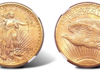 Heritage February 2011 Long Beach US Coin Auction Realizes $8.596M 1921 Saint-Gaudens $20 MS62 NGC