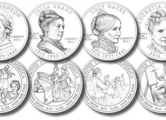 2011 First Spouse Gold Coin Design Images Unveiled by US Mint 2011 First Spouse Gold Coin Designs