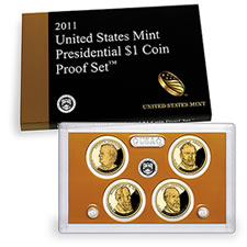 2011 US Mint Presidential $1 Coin Proof Set