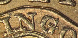 NGC Certifies Unpublished 1892-CC $10 Gold Eagle Triple Die Variety Close Up of 1892 Carson City $10 Gold Eagle Variety