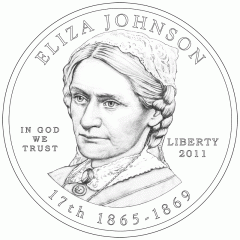 Eliza Johnson First Spouse Gold Coin Obverse Design