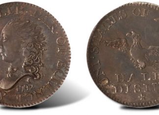 April 2011 Santa Clara Expo Features Historic Early American Coins 1792 Half Disme