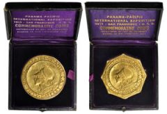 1915-S Panama-Pacific Exposition $50 Octagonal and Round Coins
