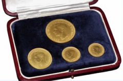 1937 King George VI Gold Four-Coin Set