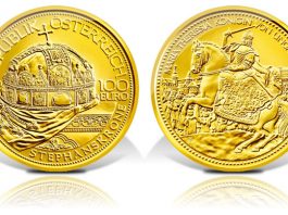 Austria 2010 Holy Crown of St. Stephen Gold Coin Austria 2010 Holy Crown of St. Stephen Gold Coin