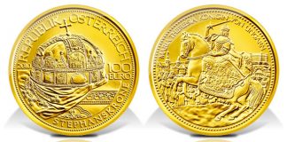 Austria 2010 Holy Crown of St. Stephen Gold Coin Austria 2010 Holy Crown of St. Stephen Gold Coin