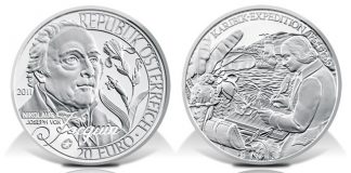 Austria 2011 20€ Nicholas von Jacquin Silver Coin Issued Austria 2011 20€ Nicholas von Jacquin Silver Coin