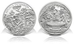 Austria Charlemagne In Untersberg Silver Coin