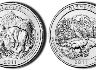 US Mint Announces 2011 National Park Quarter Ceremony Dates Glacier and Olympic National Park Quarters