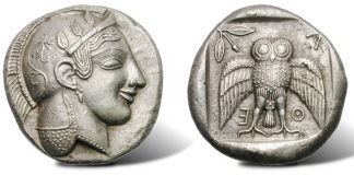 Heritage and Gemini CICF Auction to Offer Ancient Coins Valued at $3.5M+ Silver Decadrachm Ancient Coin of Athens