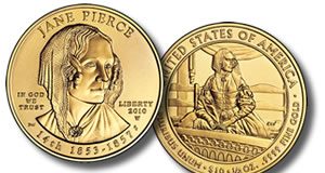 US Mint Sales: First Spouse Gold Coins Surge, Two Sell Out Uncirculated Jane Pierce First Spouse Gold Coin
