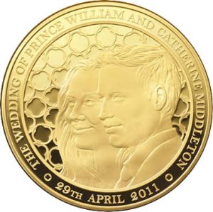 Alderney Royal Wedding £1000 Gold Kilo coin