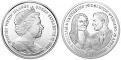 British Virgin Islands Royal Wedding Coin