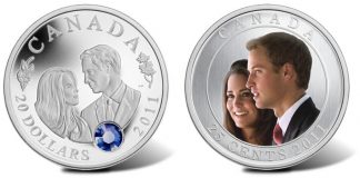 Canadian $20 Silver and 25-Cent Steel Royal Wedding Coins Available Canadian $20 Silver and 25-Cent Steel Royal Wedding Coins