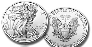 Silver Eagle Bullion Coins Issued from San Francisco 2011 American Silver Eagle Bullion Coin