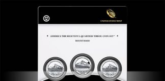 Mount Hood Quarter Three-Coin Set Available Mount Hood Quarter Three-Coin Set