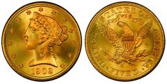 1902-S motto $5 PCGS Secure Plus MS69