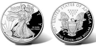 2011 Proof American Silver Eagle Released by US Mint 2011 Proof American Silver Eagle