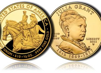 2011 Julia Grant First Spouse Gold Coins Released by US Mint Julia Grant First Spouse Gold Coins