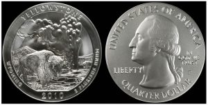 2010-P Yellowstone 5 Oz Silver Coin Error