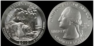 Yellowstone 5 Oz Silver Coin Error Discovered by NGC 2010-P Yellowstone 5 Oz Silver Coin Error