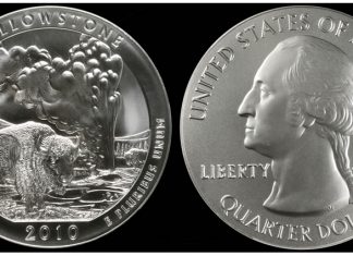 Yellowstone 5 Oz Silver Coin Error Discovered by NGC 2010-P Yellowstone 5 Oz Silver Coin Error