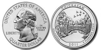 Chickasaw Five Ounce Silver Bullion Coin Release Chickasaw National Recreation Area Coin