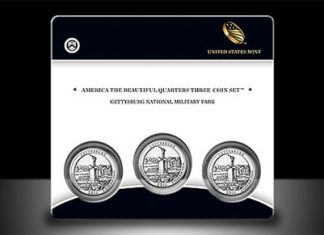 Gettysburg Quarter Three-Coin Set Available Gettysburg Quarter Three-Coin Set