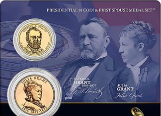 Ulysses S. Grant Presidential $1 Coin & Julia Grant First Spouse Medal Set Available Ulysses S. Grant Presidential $1 Coin & Julia Grant First Spouse Medal Set