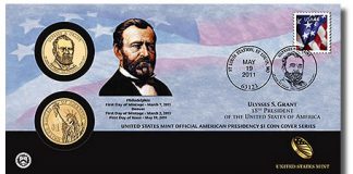 Ulysses S. Grant Presidential $1 Dollar Coin Cover Available Ulysses S. Grant Presidential $1 Dollar Coin Cover