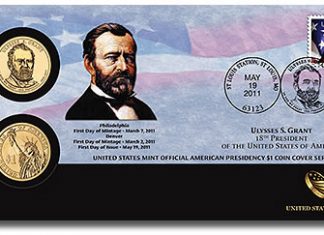 Ulysses S. Grant Presidential $1 Dollar Coin Cover Available Ulysses S. Grant Presidential $1 Dollar Coin Cover