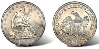 1855-S $3 Gold Tops $1.3M in $31.3M Heritage U.S. Coin & Platinum Night Auction 1855-S 50C Arrows