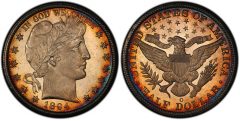 PCGS Secure Plus MS66+ 1894-O Barber half dollar
