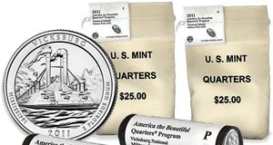 Vicksburg National Military Park Quarter Available in Bags and Rolls Vicksburg National Military Park Quarter Bags and Rolls