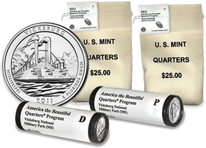 Vicksburg National Military Park Quarter Available in Bags and Rolls Vicksburg National Military Park Quarter Bags and Rolls
