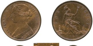 Baldwin’s Coinex Auction 70 Features Ancient and World Coins, Currency and Exonumia Lots 1867 Victoria Bronze Penny
